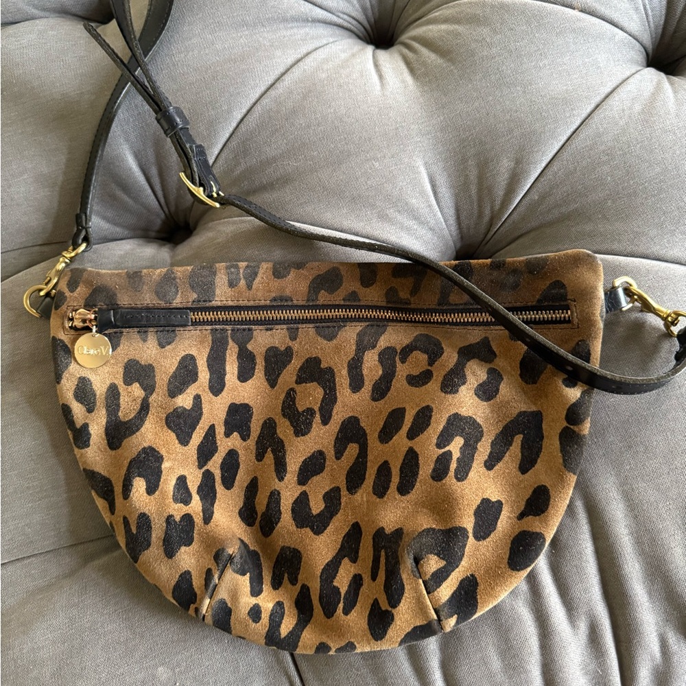 Clare V.  Leopard Grande Fanny